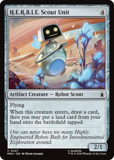 H.E.R.B.I.E. Scout Unit Marvel Super Heroes MSH #247 (Common) Magic: The Gathering: