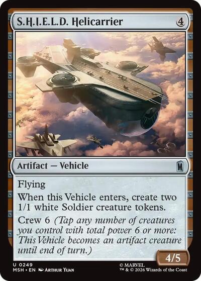 S.H.I.E.L.D. Helicarrier MSH #249 (Near Mint Uncommon) Magic: The Gathering: Marvel Super Heroes