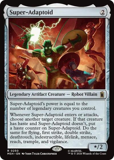 Super-Adaptoid MSH #250 (Near Mint Rare) Magic: The Gathering: Marvel Super Heroes