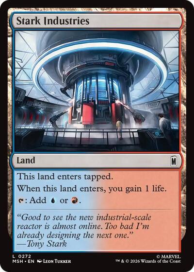 Stark Industries Marvel Super Heroes MSH #272 (Land) Magic: The Gathering: