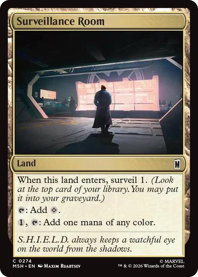Surveillance Room Marvel Super Heroes MSH #274 (Common) Magic: The Gathering: