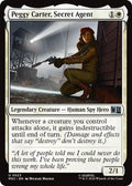 Peggy Carter, Secret Agent MSC #523 (Near Mint Uncommon) Magic: The Gathering: Commander: Marvel Super Heroes