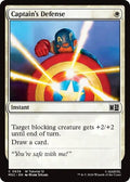 Captain's Defense (0836) MSC #836 (Near Mint Common) Magic: The Gathering: Commander: Marvel Super Heroes