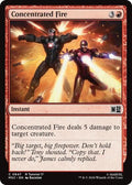 Concentrated Fire (0847) MSC #847 (Near Mint Common) Magic: The Gathering: Commander: Marvel Super Heroes