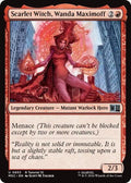 Scarlet Witch, Wanda Maximoff (0855) MSC #855 (Near Mint Uncommon) Magic: The Gathering: Commander: Marvel Super Heroes