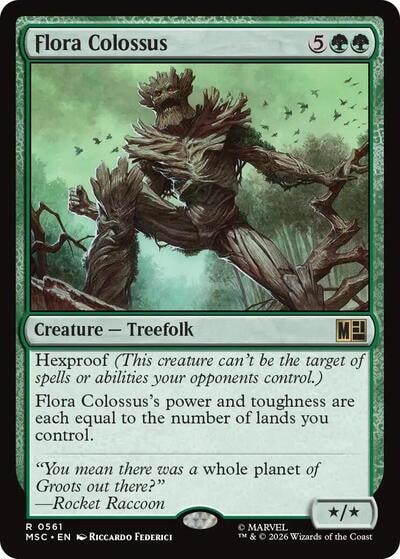Flora Colossus MSC #561 (Near Mint Rare) Magic: The Gathering: Commander: Marvel Super Heroes