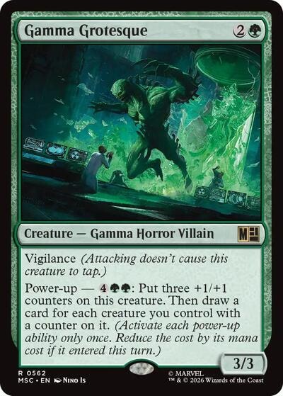 Gamma Grotesque MSC #562 (Near Mint Rare) Magic: The Gathering: Commander: Marvel Super Heroes