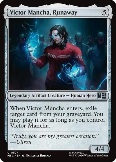 Victor Mancha, Runaway MSC #574 (Near Mint Uncommon) Magic: The Gathering: Commander: Marvel Super Heroes