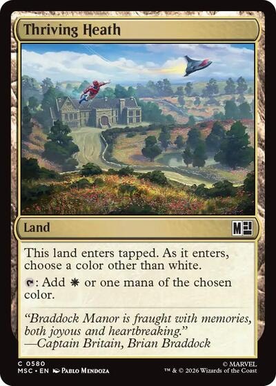 Thriving Heath MSC #580 (Near Mint Common) Magic: The Gathering: Commander: Marvel Super Heroes