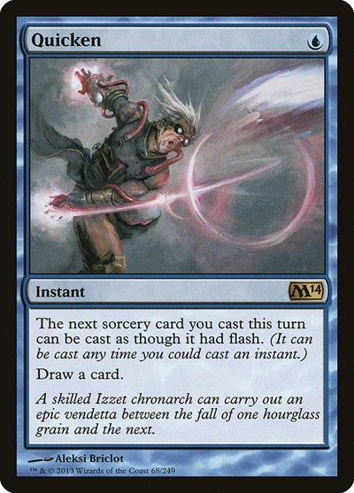 Quicken M14 #68 (Moderately Played Rare) Magic: The Gathering: Magic 2014 (M14)