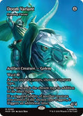 Doom Variant Roaming Throne Borderless MAR #99 (Near Mint Mythic Rare) Magic: The Gathering: Marvel Universe Eternal-Legal