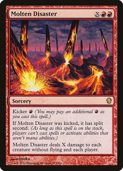 Molten Disaster C13 #117 (Lightly Played Rare) Magic: The Gathering: Commander 2013