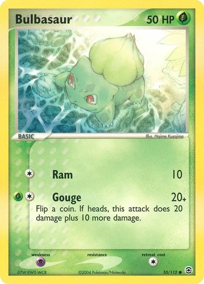 Bulbasaur - 055/112 RG #55/112 (Lightly Played Common) Pokemon: EX FireRed & LeafGreen