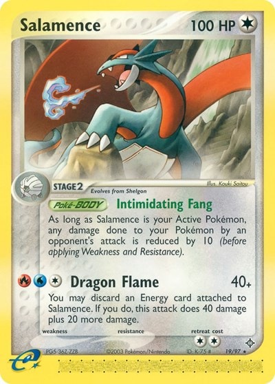 Salamence - 19/97 DR #19/97 (Moderately Played Rare) Pokemon: EX Dragon