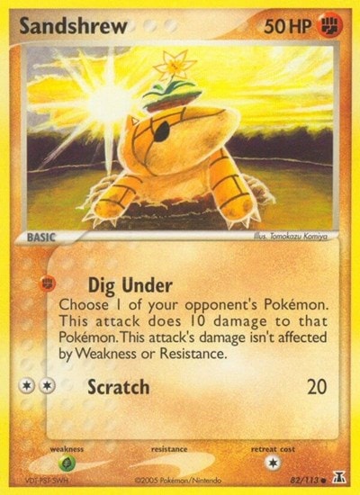 Sandshrew DS #82/113 (Lightly Played Common) Pokemon: EX Delta Species