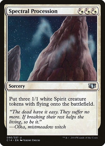 Spectral Procession C14 #90 (Near Mint Uncommon) Magic: The Gathering: Commander 2014