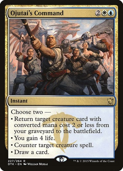 Ojutais Command DTK #227 (Near Mint Rare) Magic: The Gathering: Dragons of Tarkir