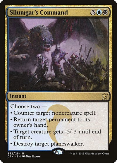 Silumgars Command DTK #232 (Near Mint Rare) Magic: The Gathering: Dragons of Tarkir