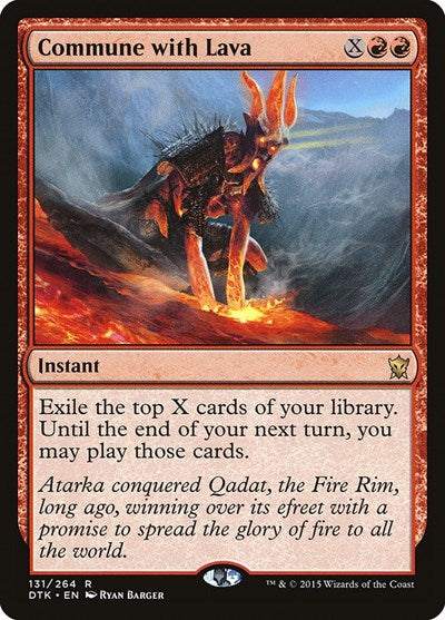 Commune with Lava DTK #131 (Near Mint Rare) Magic: The Gathering: Dragons of Tarkir