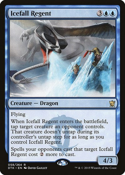 Icefall Regent DTK #58 (Near Mint Rare) Magic: The Gathering: Dragons of Tarkir